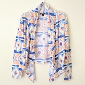 Living Doll Los Angeles Women’s Lightweight Aztec Fashion Cardigan- S -Pre-owned